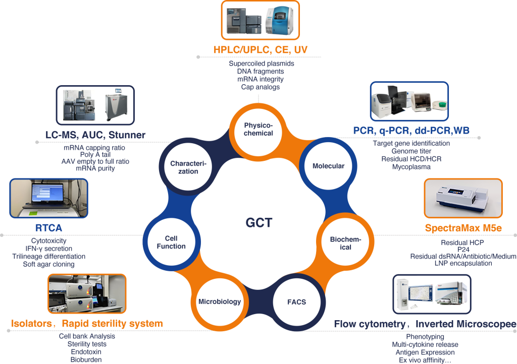 A diagram showing the different types of equipment.